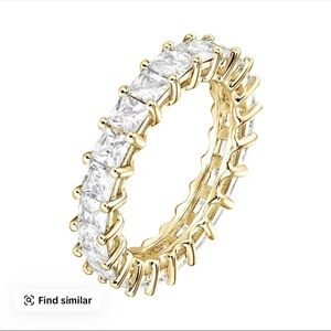 Gold and Silver Women's Eternity Ring